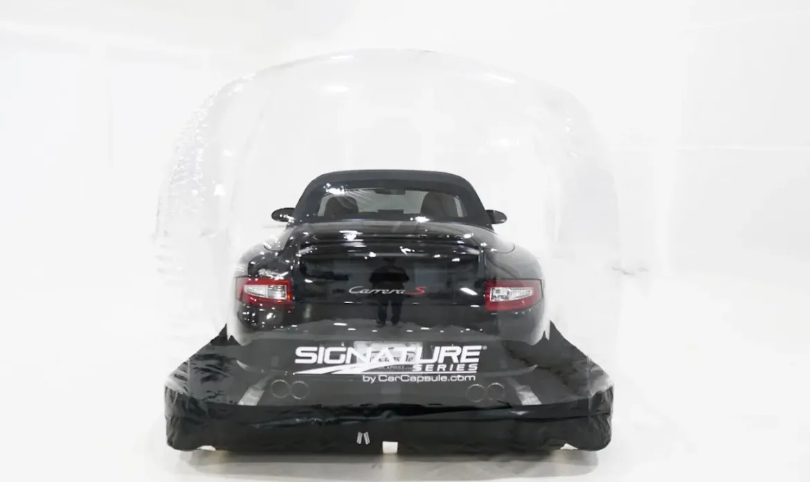 16' Signature Series Indoor CarCapsule w/Road Emblazoned Floor Includes Intellicharger (CS16F)