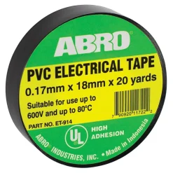 ABRO Electrical Tape Black (ET-914-BLK)
