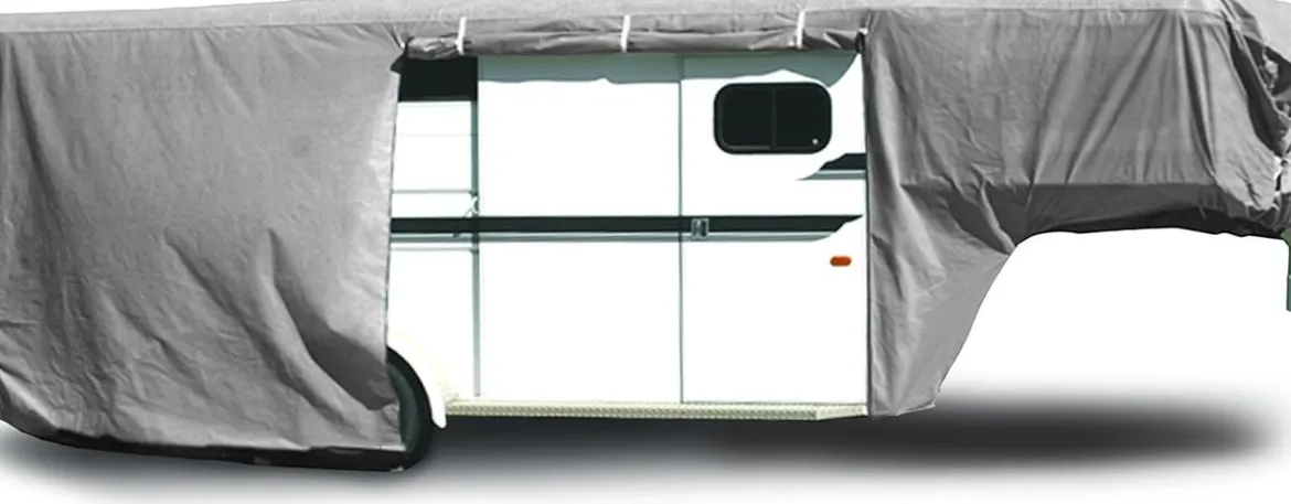 ADCO Aquashed Gooseneck Horse Trailer Cover 31' 7"-34' 6" Poly Sides w/ Zipper (ADO46014)