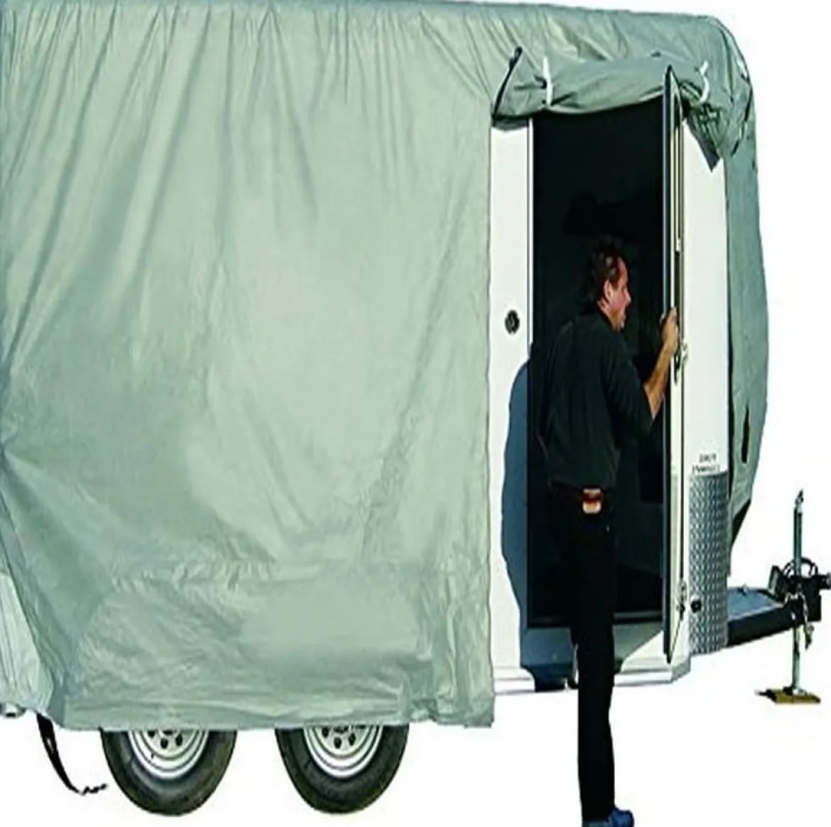 ADCO Aquashed Horse Trailer Cover 8'1"-10' Polypropylene Sides w/ Zipper (ADO46001)