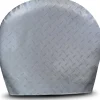 ADCO Diamond Plated Steel Vinyl Tyre Gard Wheel Cover OS, 43"-45" (ADO3756)