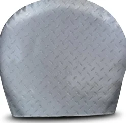 ADCO Diamond Plated Steel Vinyl Tyre Gard Wheel Cover Size 2 30"-32" (ADO3752)