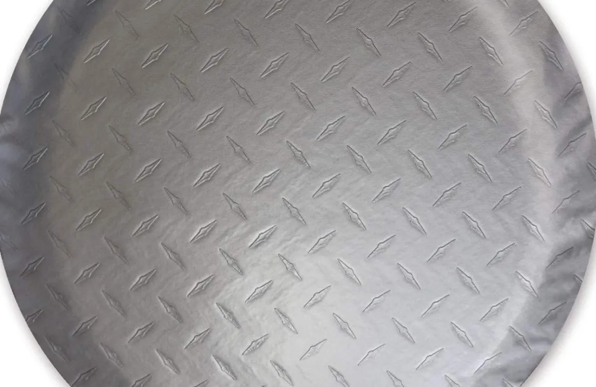 ADCO Diamond Plated Steel Vinyl Spare Tire Cover 32 1/4" B (ADO9752)