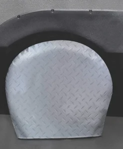 ADCO Diamond Plated Steel Vinyl Tyre Gard Wheel Cover Size 4, 24