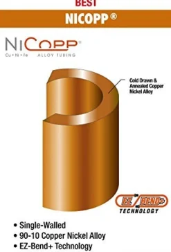 AGS Company CNC 625 Nickel Copper Brake, Fuel & Transmission Line Coil 3/8" x 25' (CNC-625)