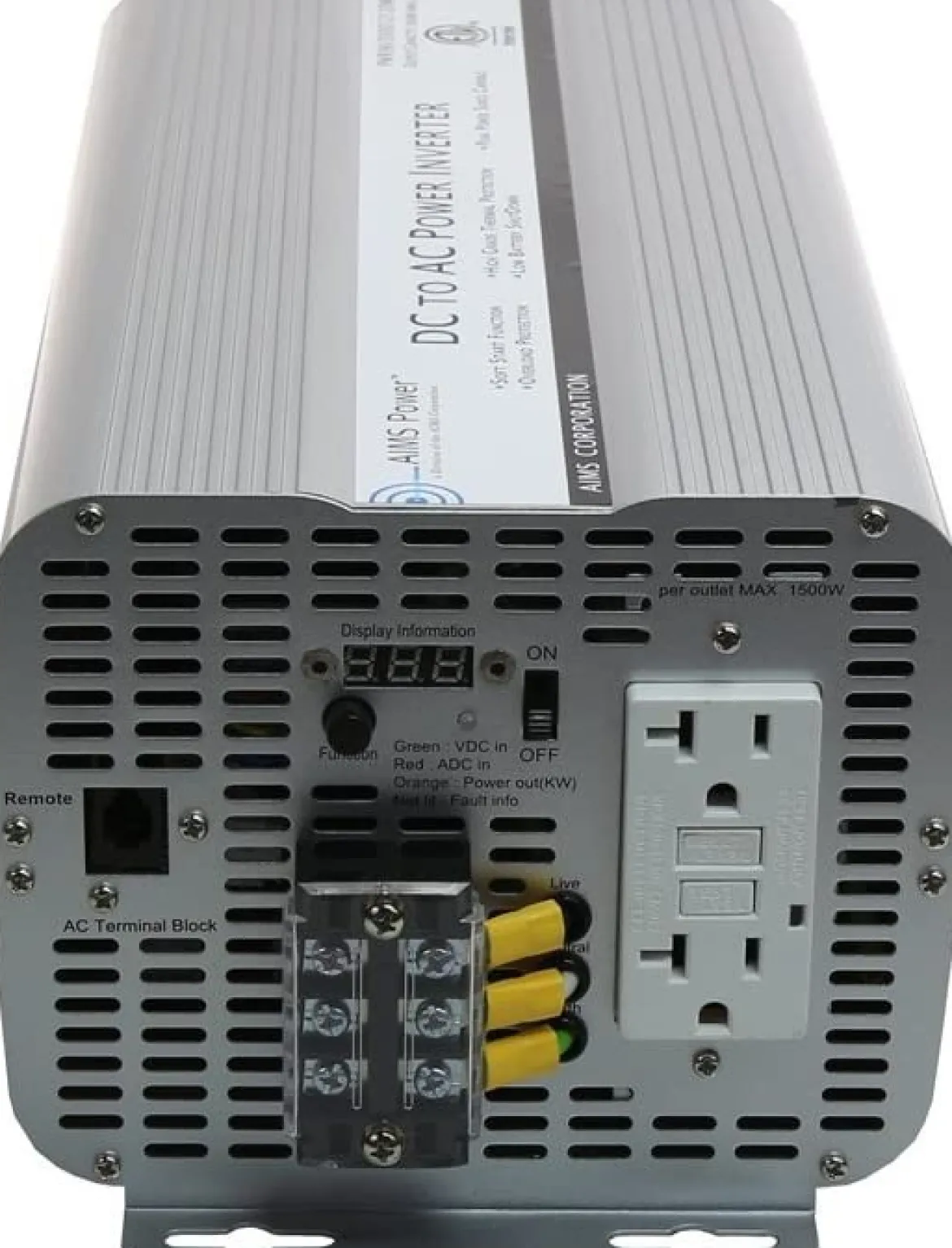 AIMS Power 3000 Watt Inverter ETL Listed (PWRINV300012120W)
