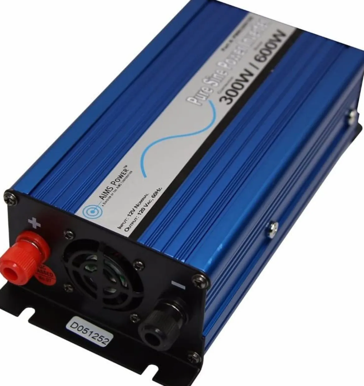 AIMS Power 300 Watt Pure Sine Inverter with Cables (PWRI30012S)