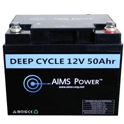 AIMS Power 50Ah 12V Lithium Battery (LFP12V50AB)