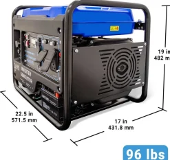 AIMS Power Dual Fuel Inverter Generator Clean Pure Power (GEN3850W120VD)