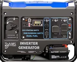 AIMS Power Dual Fuel Inverter Generator Clean Pure Power (GEN3850W120VD)