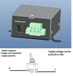 AIMS Power Ignition or Toggle Relay Switch for Compatible Inverter (REMHFIGNITE)