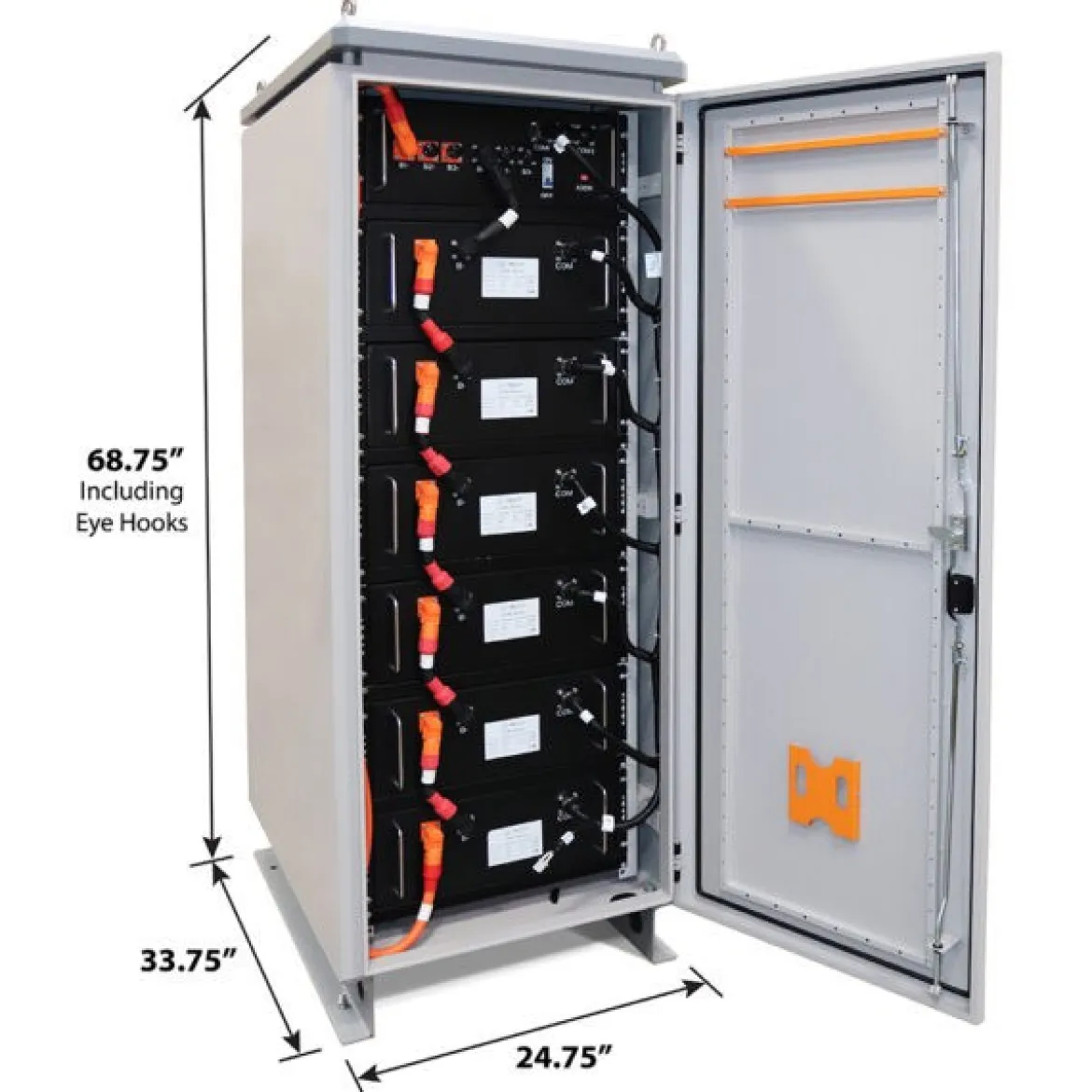 Aims Power Kit Hybrid Pure Sine Inverter & Lithium Battery Cabinet - 9.6 Kw Output 15 Kw Solar Capacity (KITHY96230BAT)