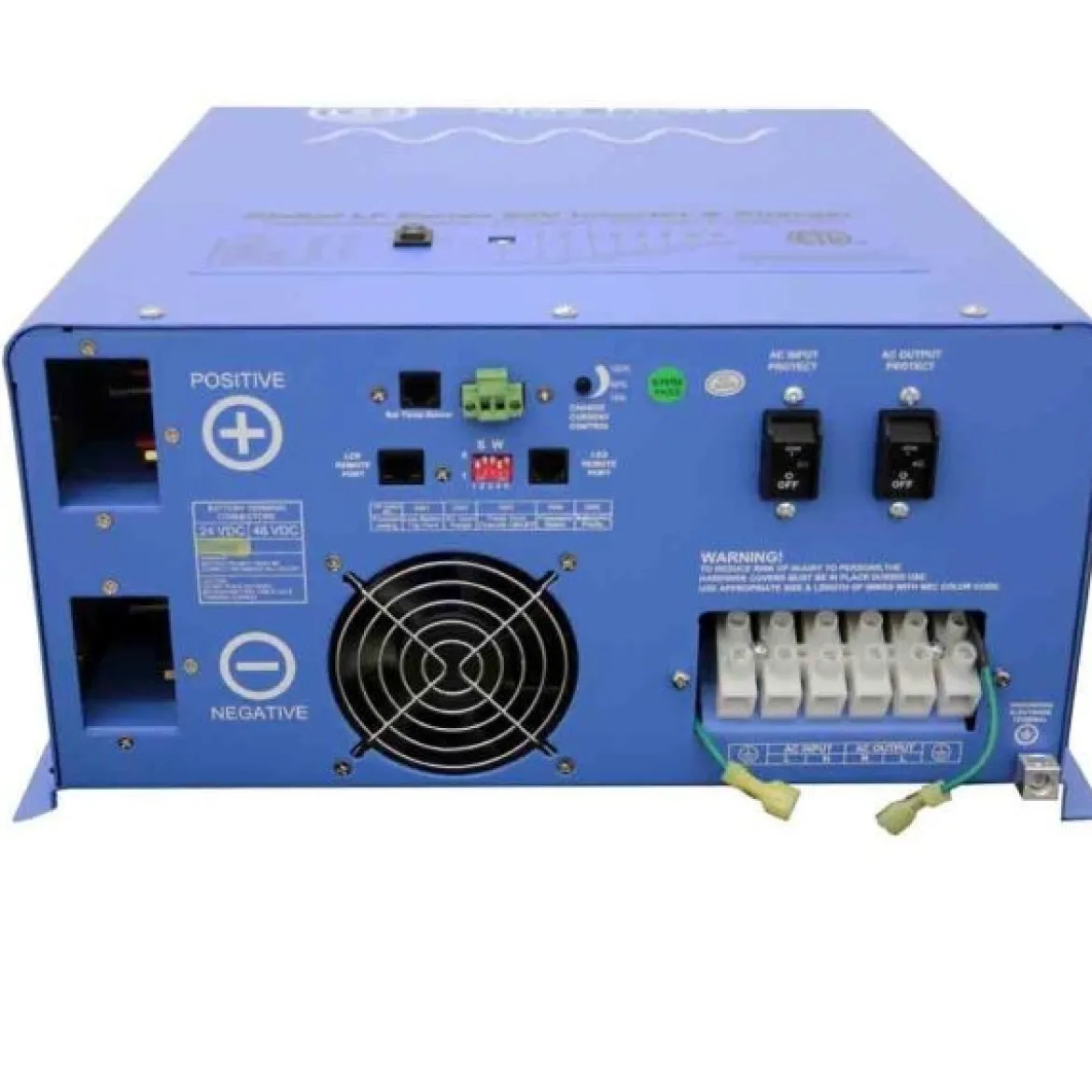 Aims Power Off Grid / Back Up 6000 Watt Pure Sine Inverter Charger 120V & 24V Lithium Battery Kit (KITC-6K24120)