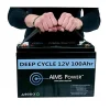 AIMS Power 12V 100Ah Lithium Battery with Bluetooth Monitoring (LFP12V100B)