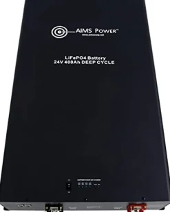 AIMS Power 24V Lithium Battery with Short Circuit Protection (LFP24V400A)