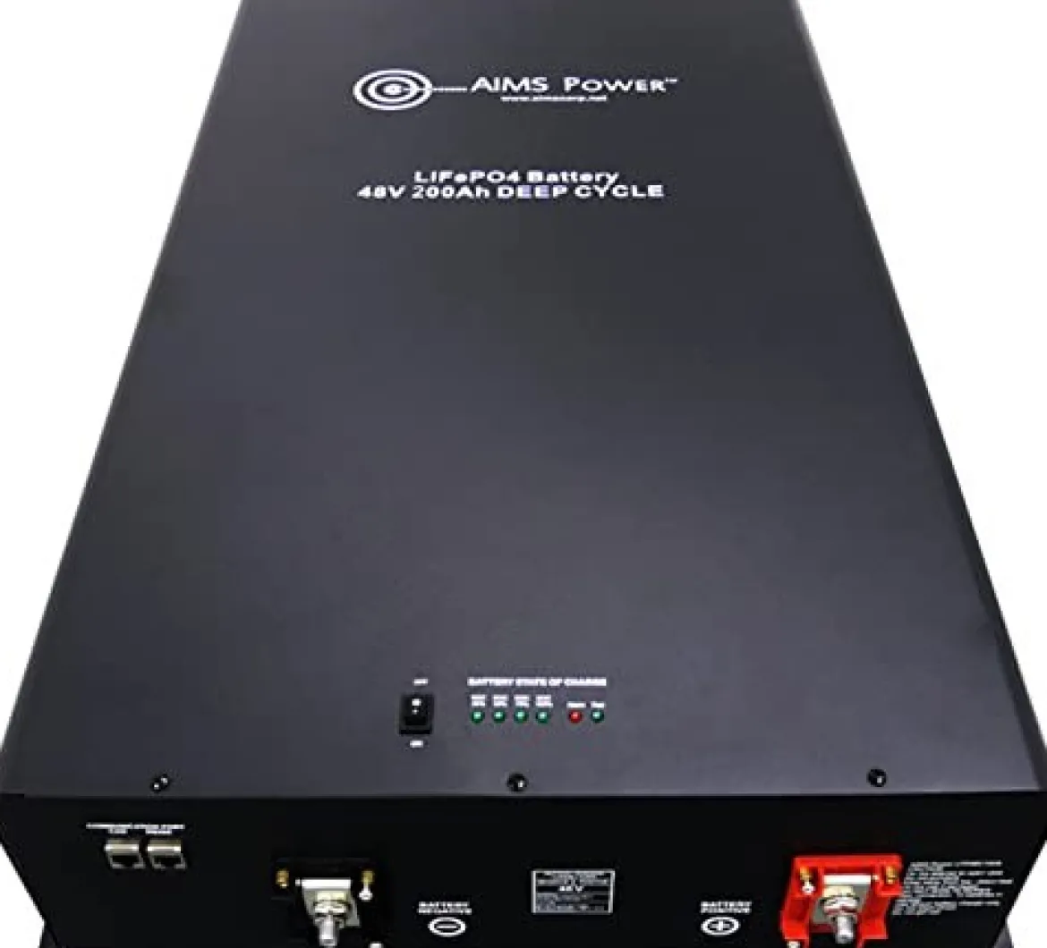 AIMS Power 48V Lithium Battery with Short Circuit Protection (LFP48V200A)