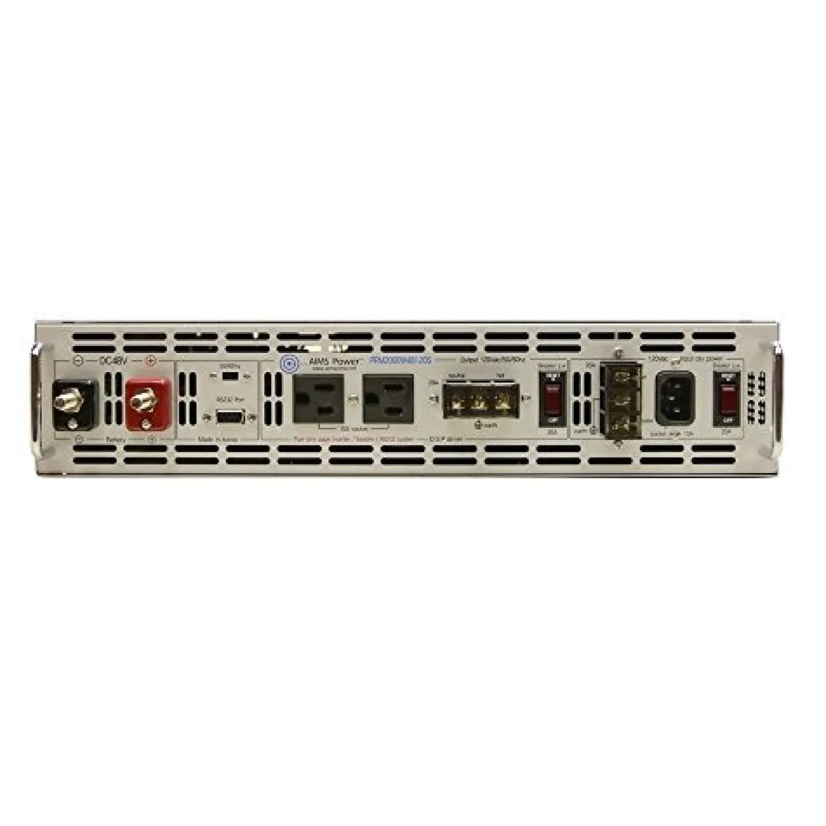 AIMS Power 2000W DC Rack Mount Inverter 48V Continuous Power (PRM2000W48120S)
