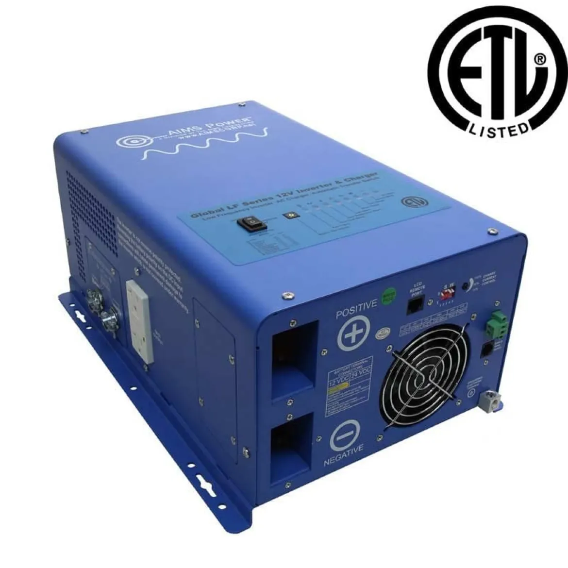AIMS Power 3000W 120V Pure Sine Inverter Charger (PICOGLF3K12050BY)