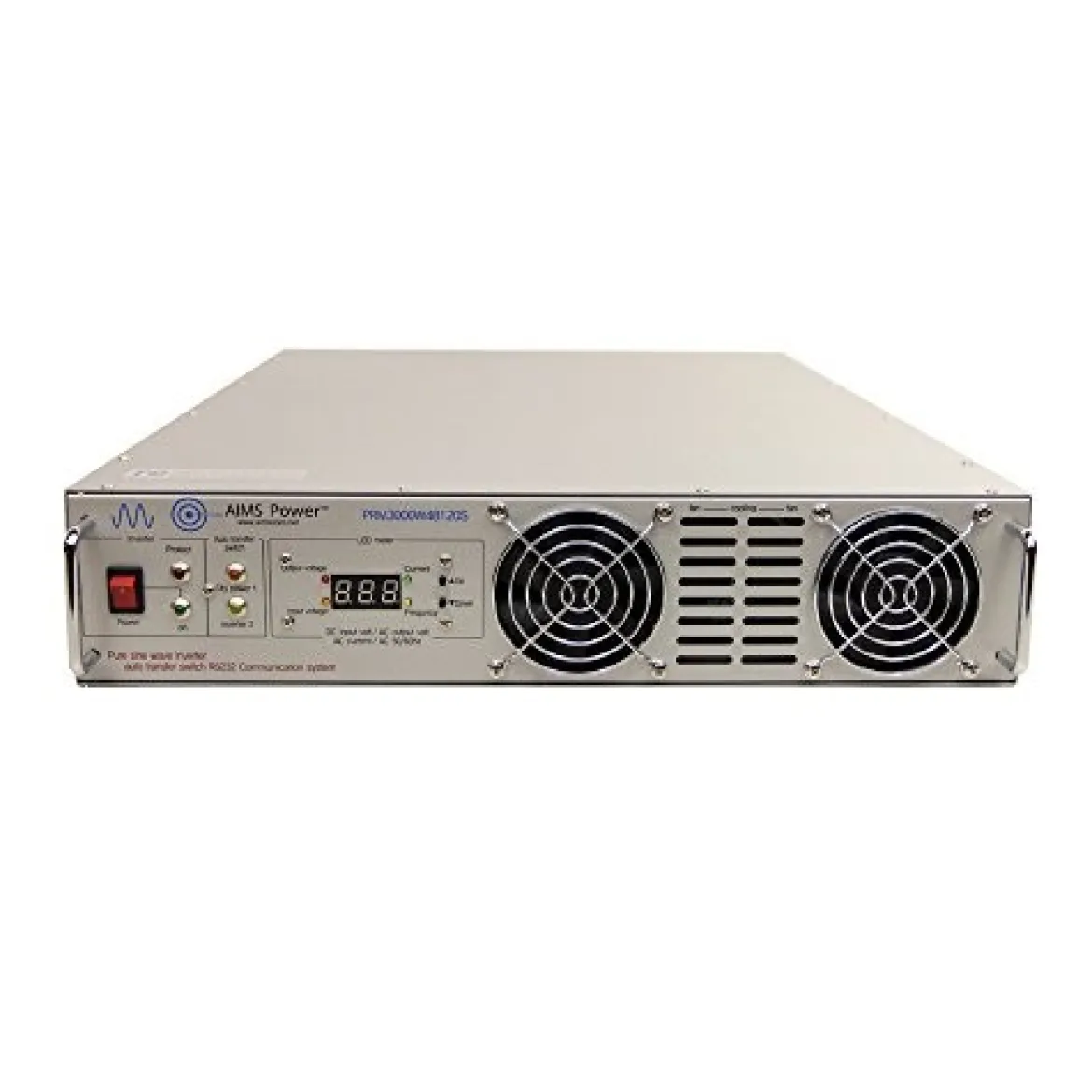 AIMS Power 3000W 24V Rack Mount Inverter to 120V AC (PRM3000W24120S)