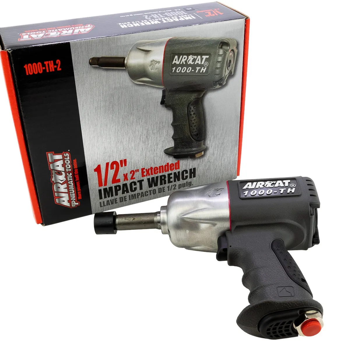 AirCat 1000 TH 1/2" Drive Composite Impact Wrench with 2 Anvil (1000 TH)