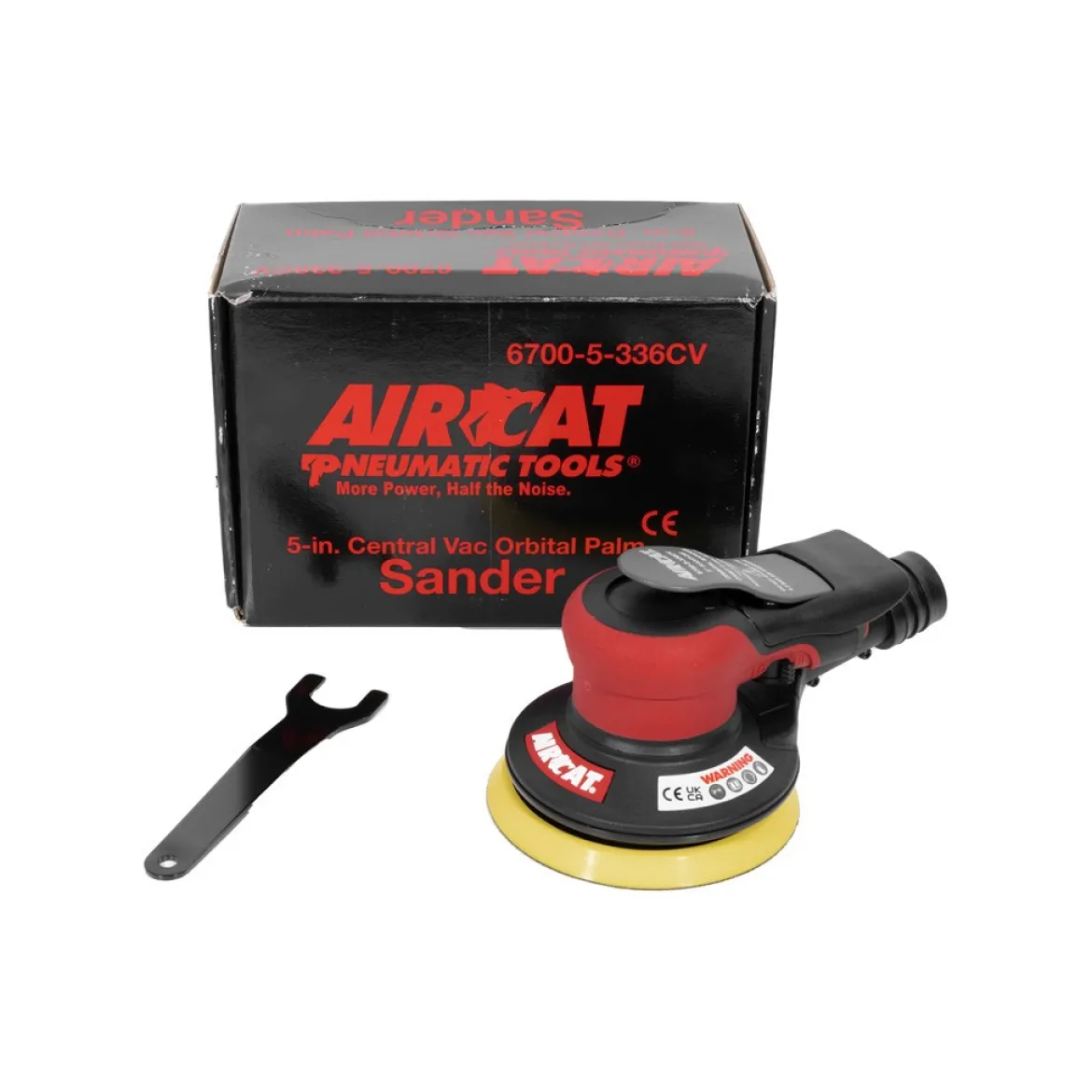Aircat Orbital Air Sander with 3" Pad and Central Vacuum System (6700-5-336CV)