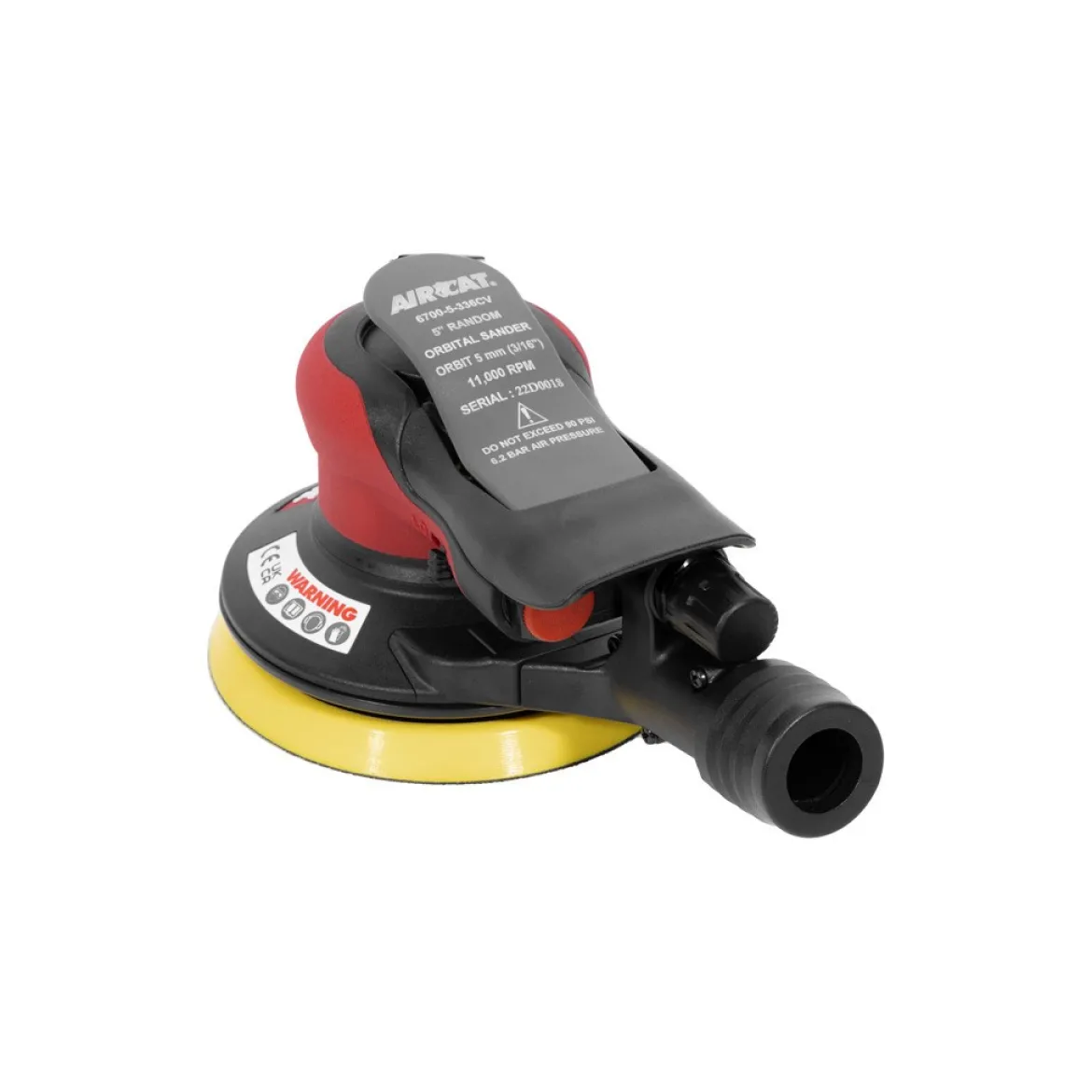 Aircat Orbital Air Sander with 3" Pad and Central Vacuum System (6700-5-336CV)