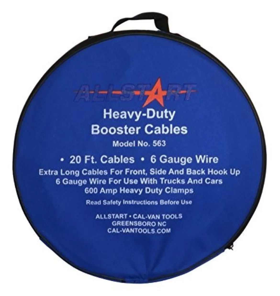 Allstart 20' 6-Gauge Jumper Cable (563)