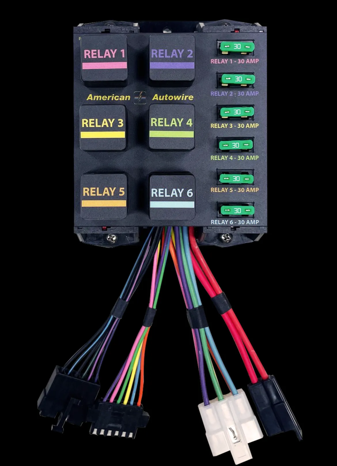 American Autowire 6-Position Banked Relay Panel (AAW510922)