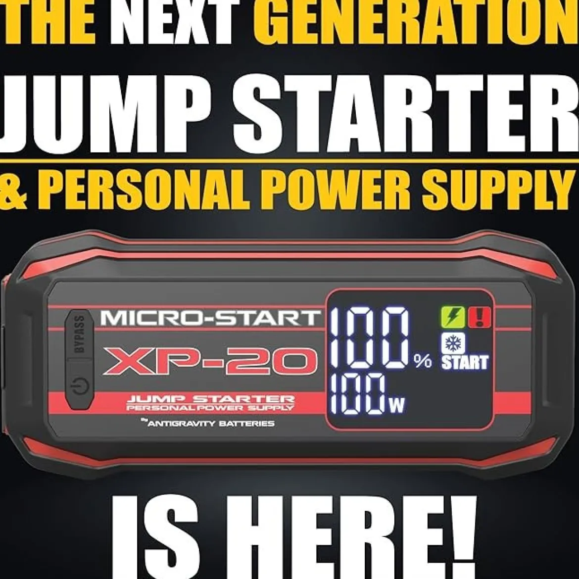 Antigravity Batteries Micro-Start Heavy Duty Lithium Jump-Start (AG-XP-20-HD)
