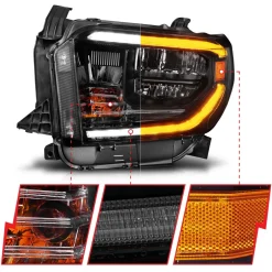 Anzo USA 14-17 Tundra LED Crystal Switchback Headlights (ANZ111531)