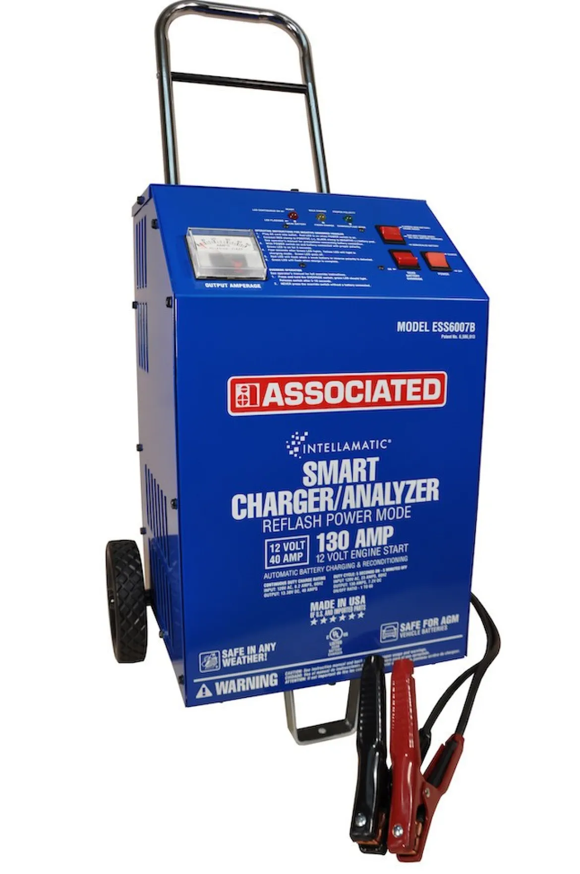 Associated Charger 12V 40A/130A Boost Intellamatic with Override Switch (ESS6007B)