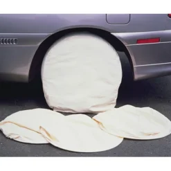 Astro Pneumatic 4 Piece Canvas Wheel Maskers Set for Protecting Tires (9004)