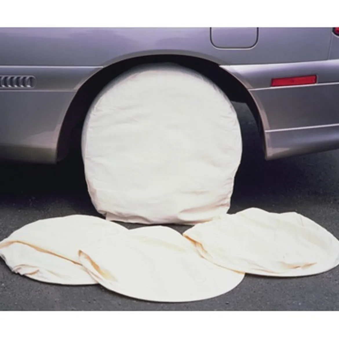 Astro Pneumatic 4 Piece Canvas Wheel Maskers Set for Protecting Tires (9004)