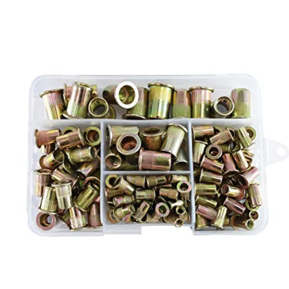 Astro Pneumatic 120 Piece Steel Rivet Nut Assortment SAE Sizes (RN120)