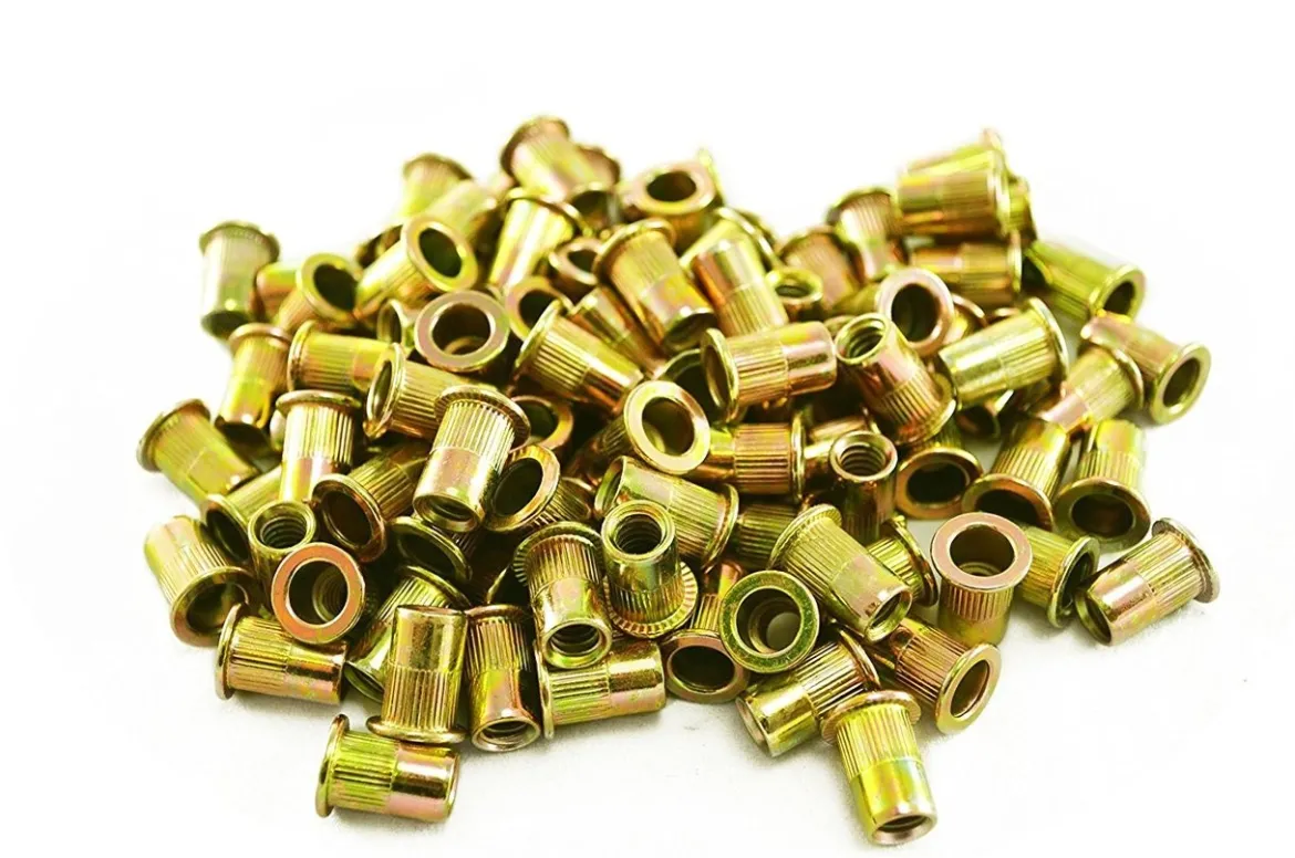 Astro Pneumatic 1/4"-20 Steel Rivet Nuts Zinc Plated Knurled Set (RN14)