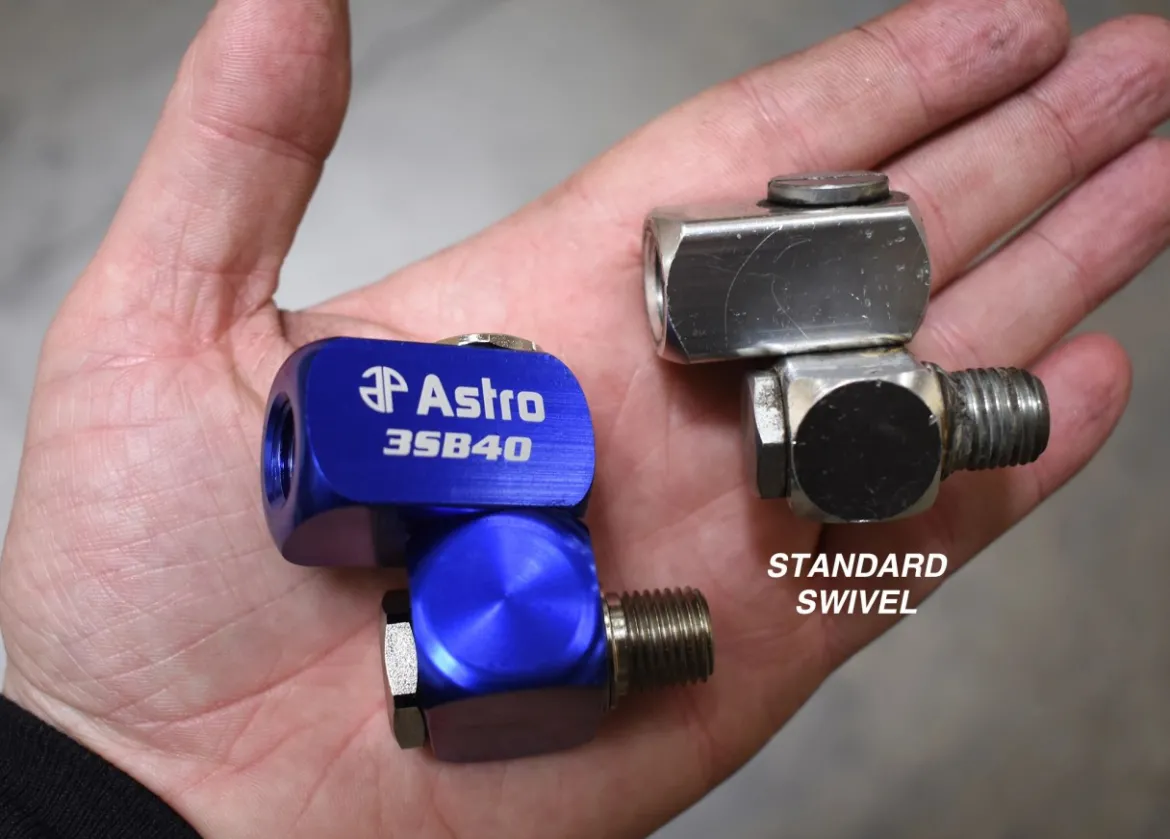 Astro Pneumatic High Flow 3-Way Air Swivel Connector (3SB40)