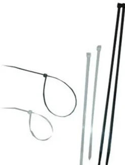 ATD Tools 20408 8" Black UV Stabilized Nylon Cable Ties, 100 pc.