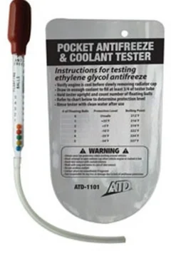 ATD Tools 1101 Pocket Antifreeze and Coolant Tester with Pouch