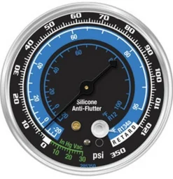 ATD Tools A/C Low Side Gauge for R12 and R134a with Anti-Flutter (ATD-3667)