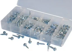 ATD Tools Hex Washer Head Screw Set Self-Drilling 200-Piece Assorted (ATD-349)