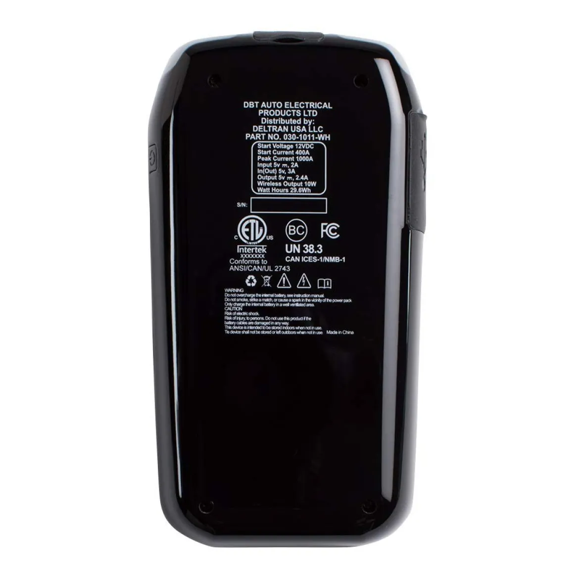 Battery Tender 1000A Automotive Jump Starter (030-1011-WH)