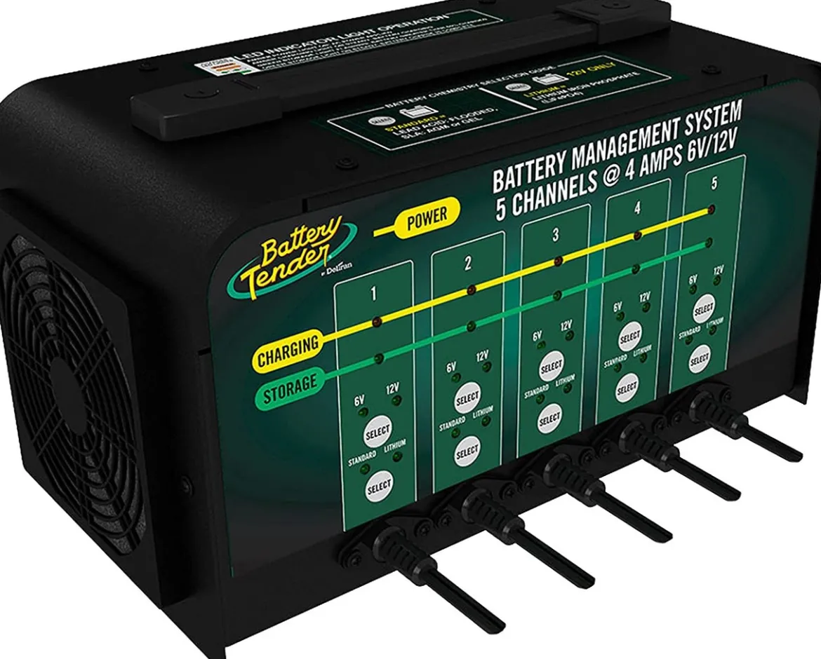 Battery Tender 6V/12V 4A 5-Bank Smart Charger (021-0133-DL-WH)