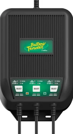 Battery Tender WaveCharge 9A 3-Bank Charger, 3A per bank, 6V/12V (022-1003-DL-WH)