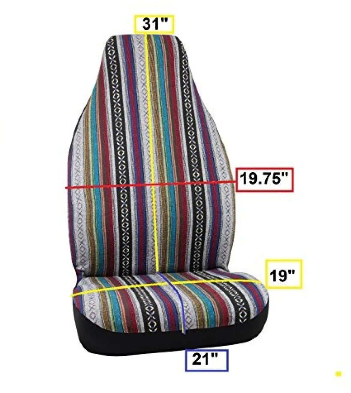 Bell Automotive 22-1-56258-8 Universal Baja Blanket Bucket Seat Cover