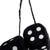 Bell Automotive Black Fuzzy Dice (22-1-33605-8)