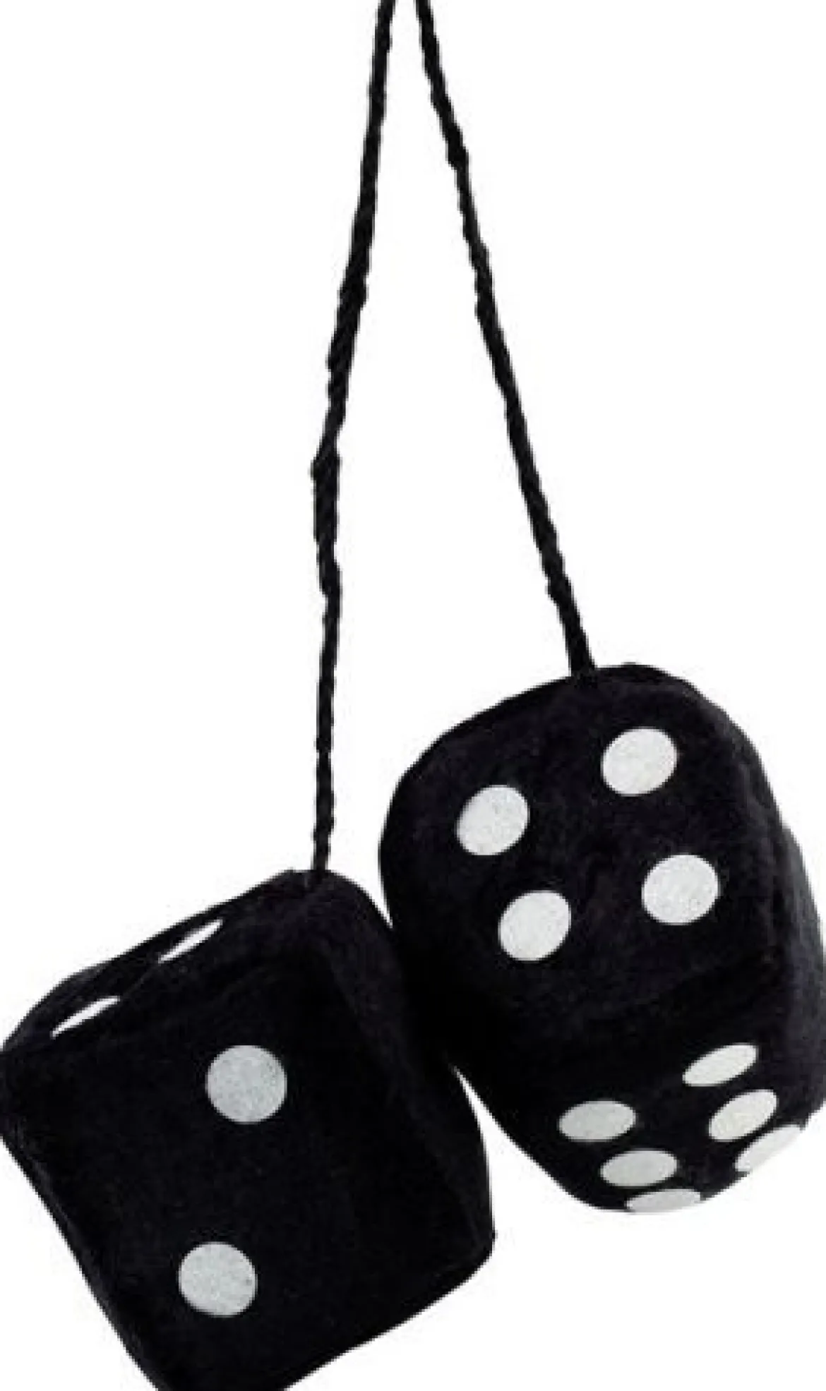 Bell Automotive Black Fuzzy Dice (22-1-33605-8)