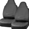 Bell Automotive Black Sport Leather Bucket Seat Covers (22-1-56752-9)