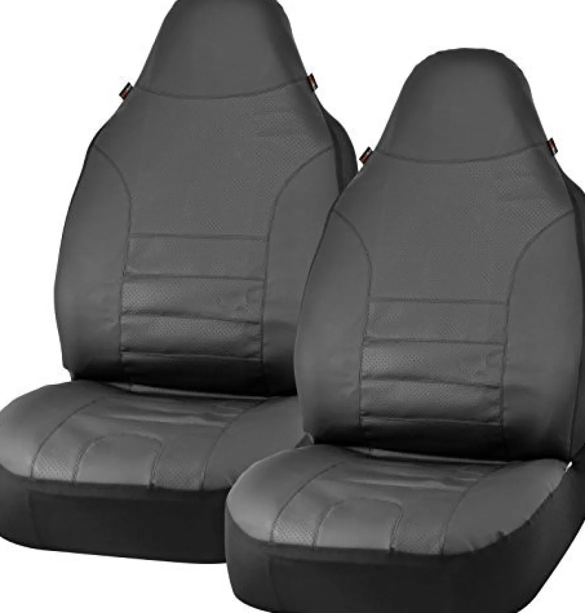 Bell Automotive Black Sport Leather Bucket Seat Covers (22-1-56752-9)