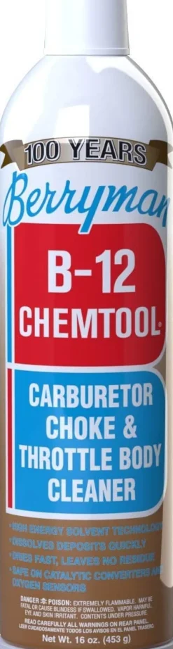Berryman B-12 Chemtool Carburetor, Choke, and Throttle Body Cleaner - 16 oz. (0117)