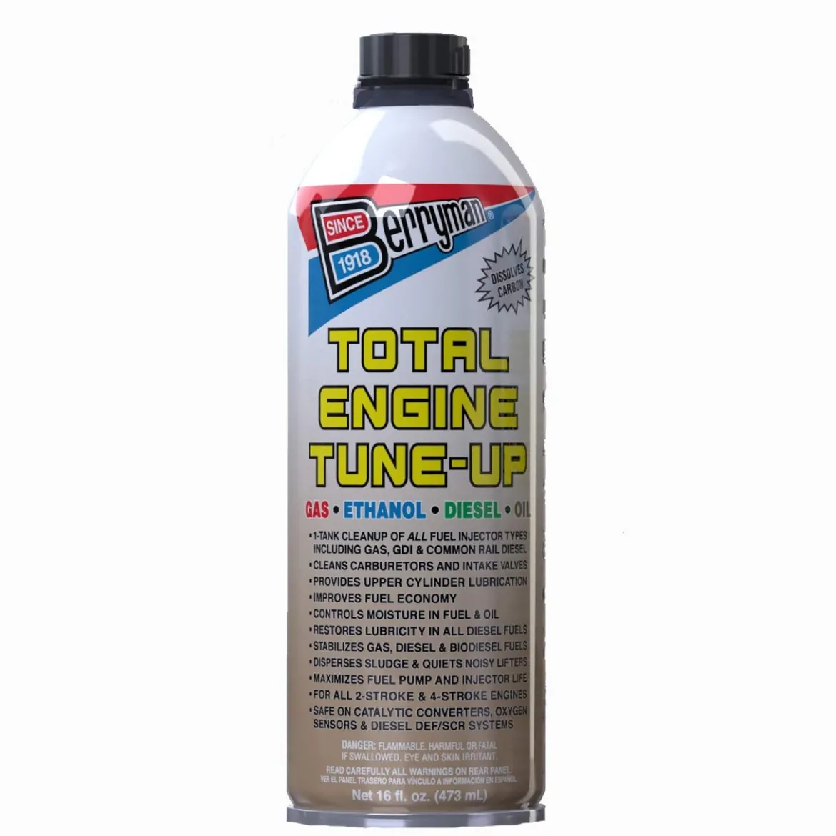 Berryman B-12 Motor Tune Up for Gas and Diesel Easy Pour-in Can - 16 oz (0316)